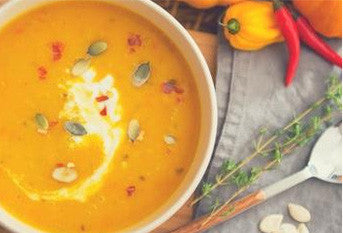 Magical autumn pumpkin soup